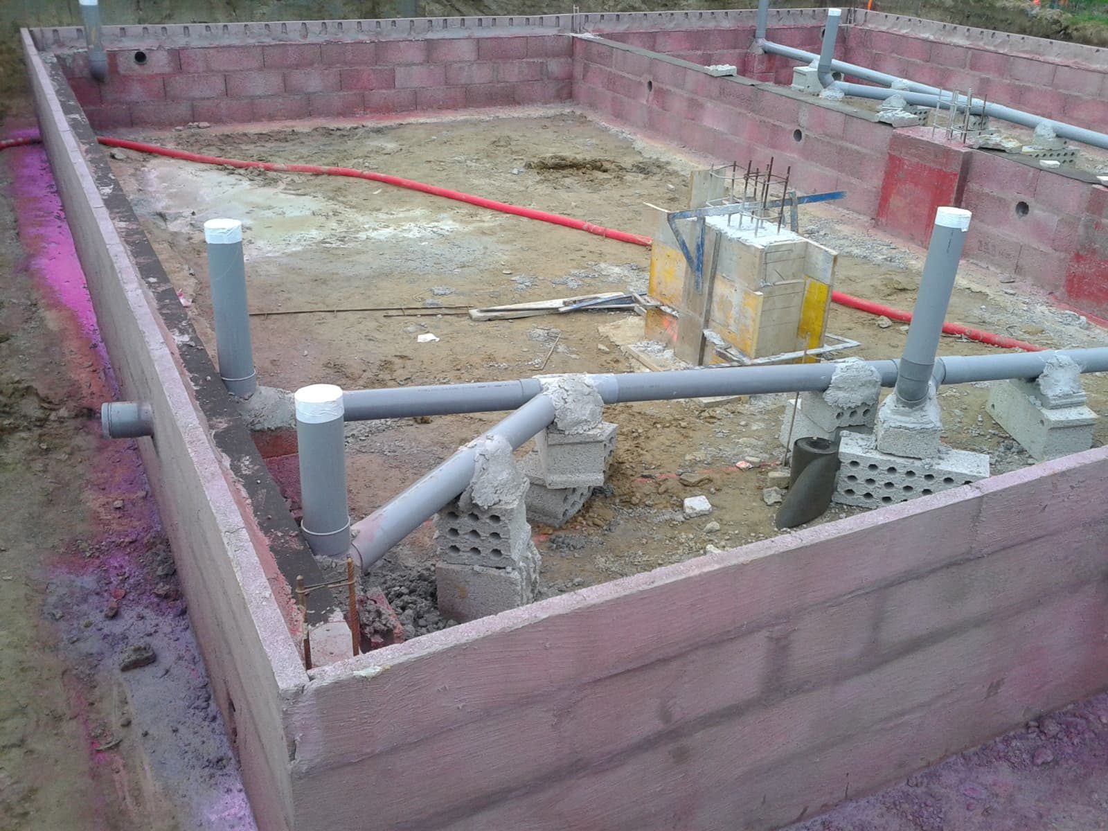 Fondations de chantier