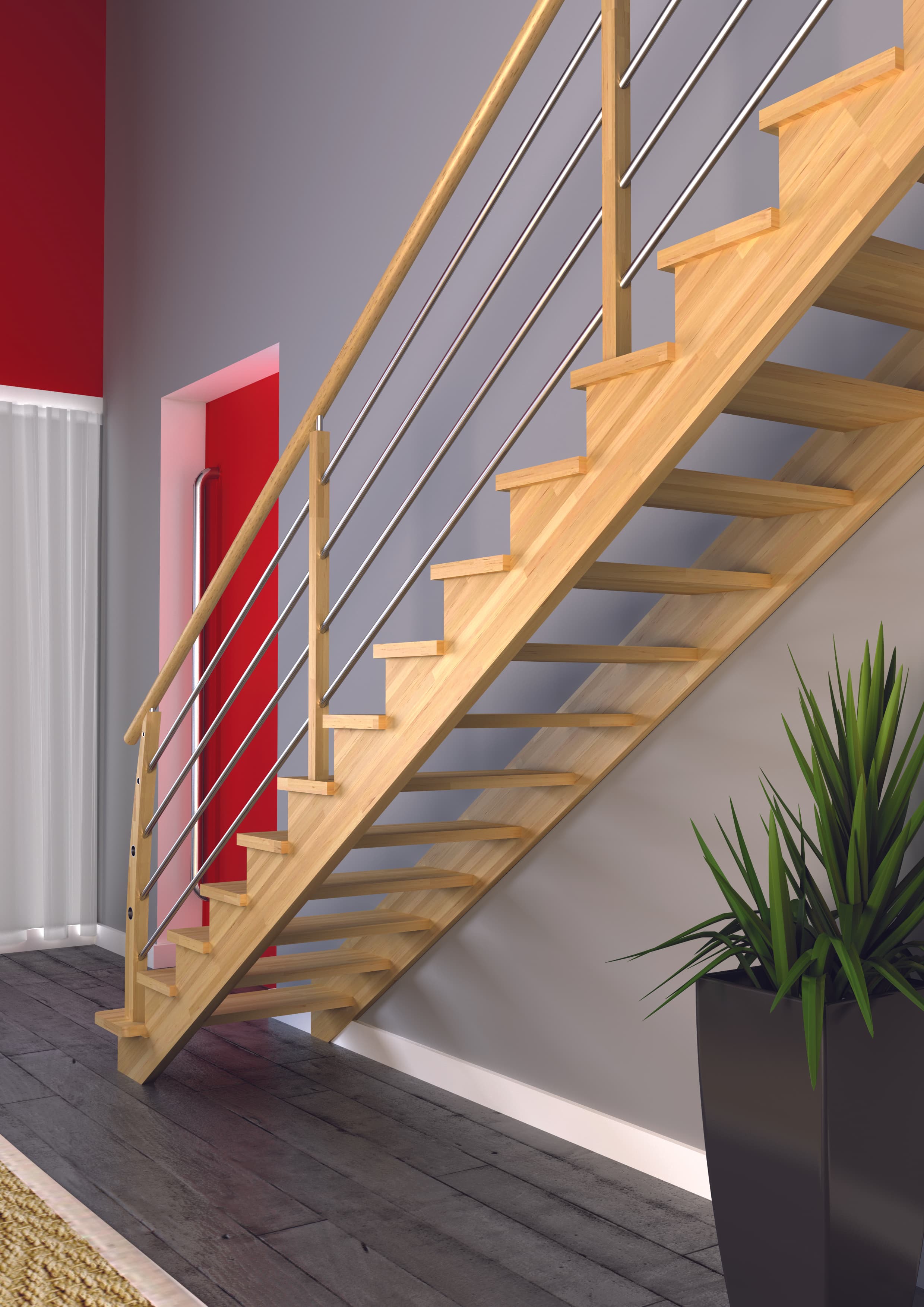 Aménagement escalier bois