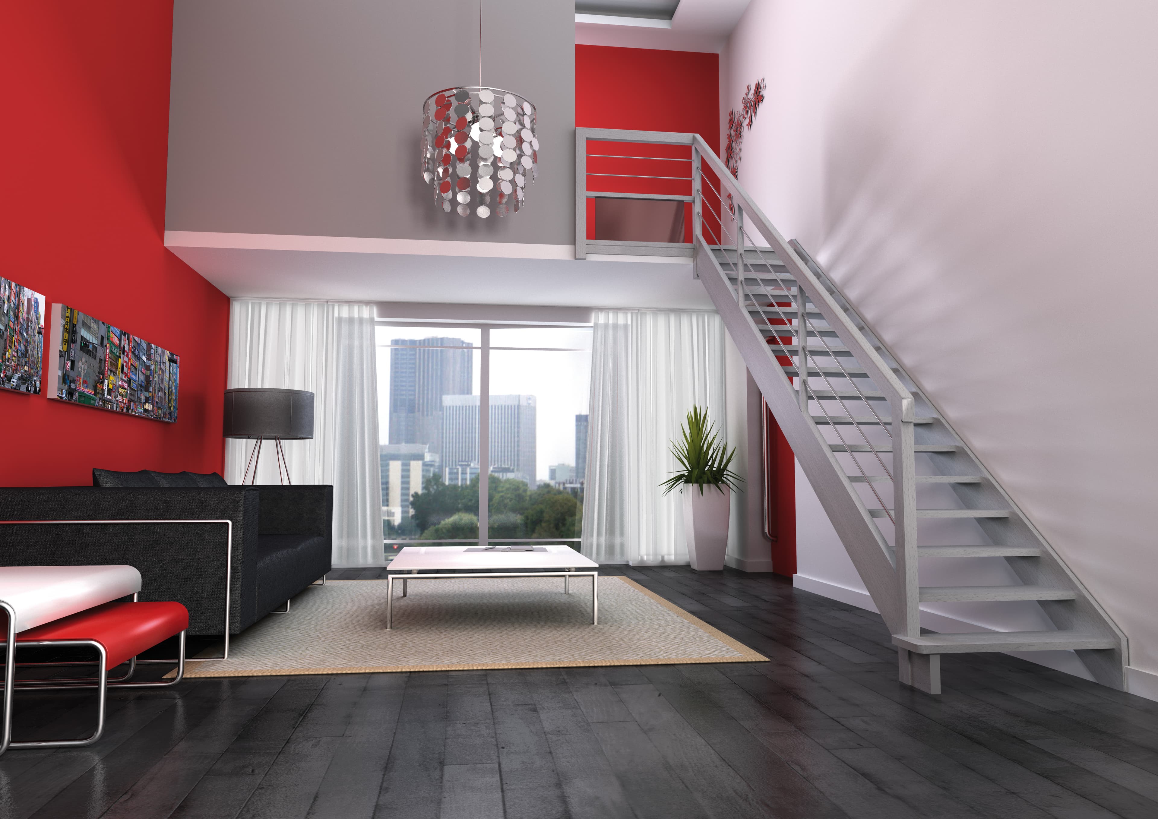 Aménagement escalier bois