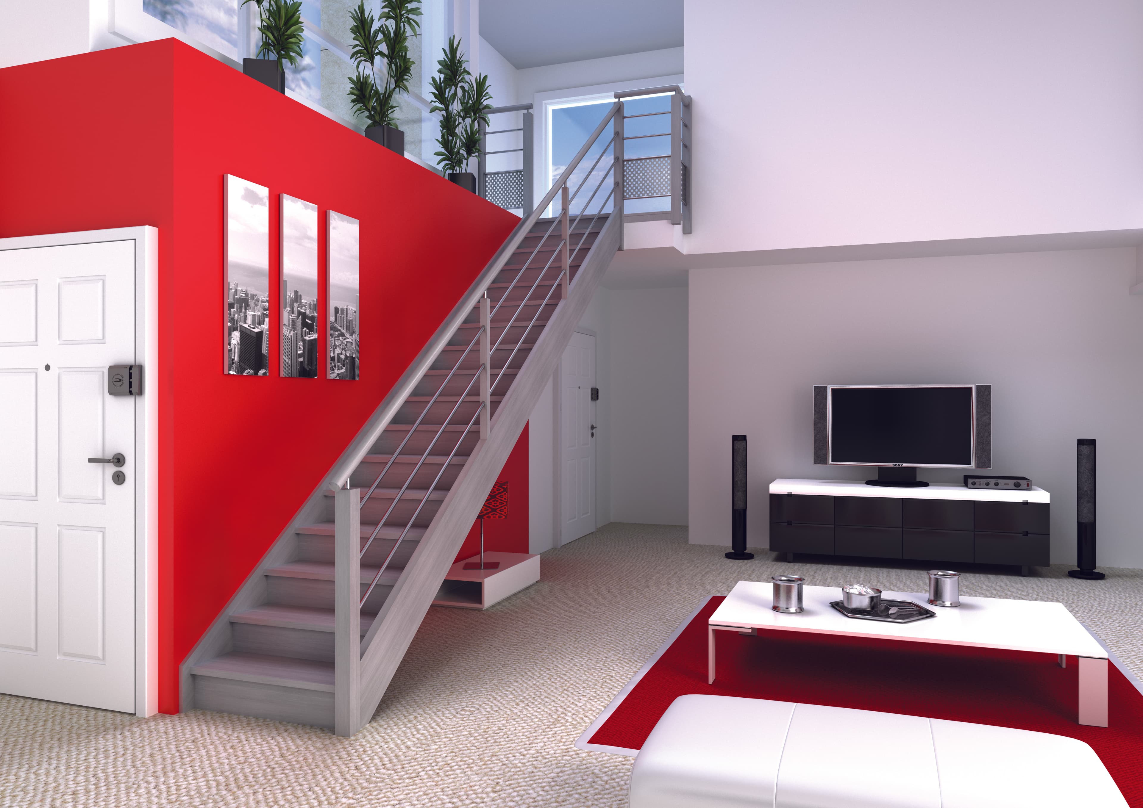 Aménagement escalier bois