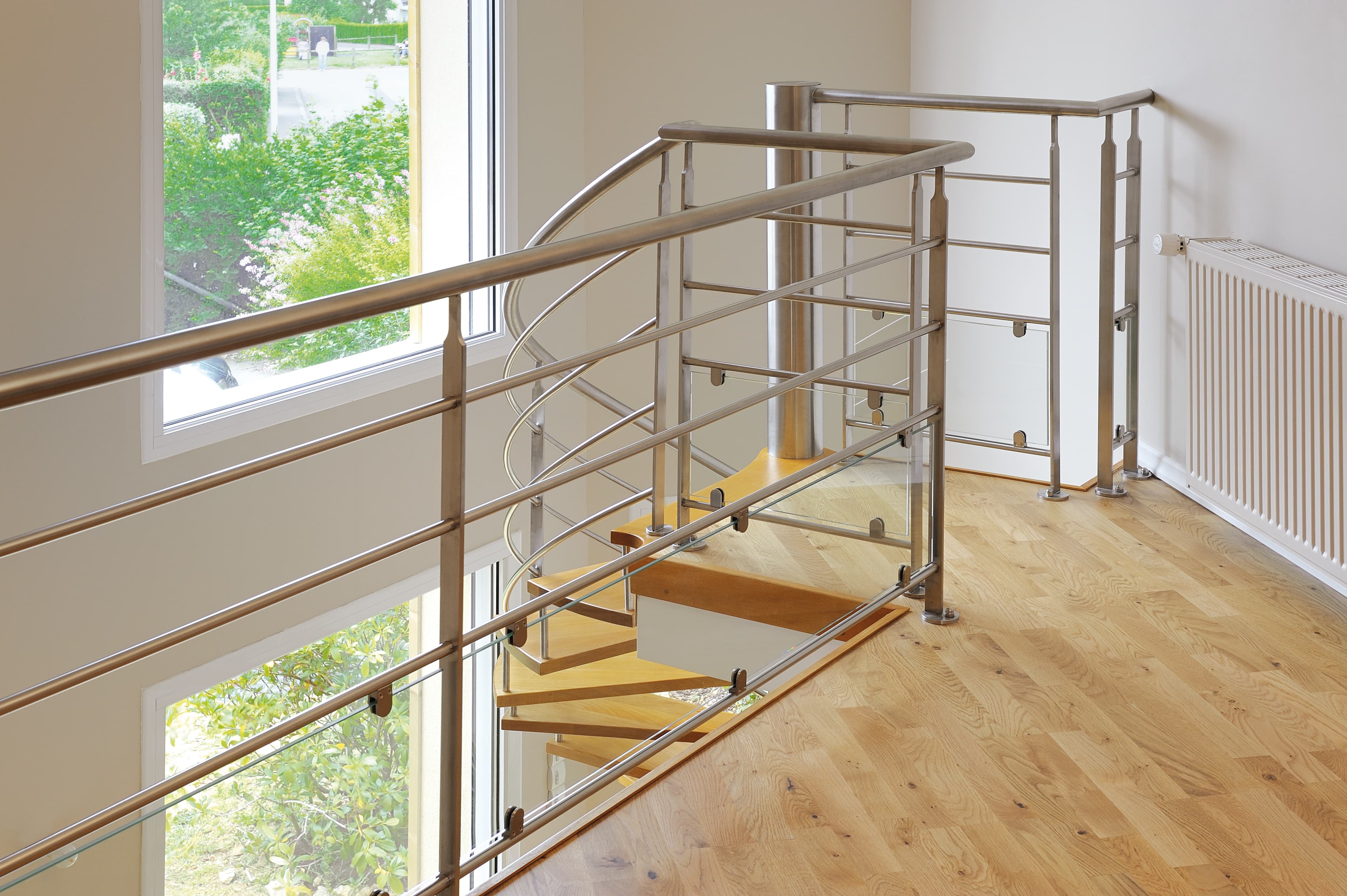 Aménagement escalier bois et aluminium