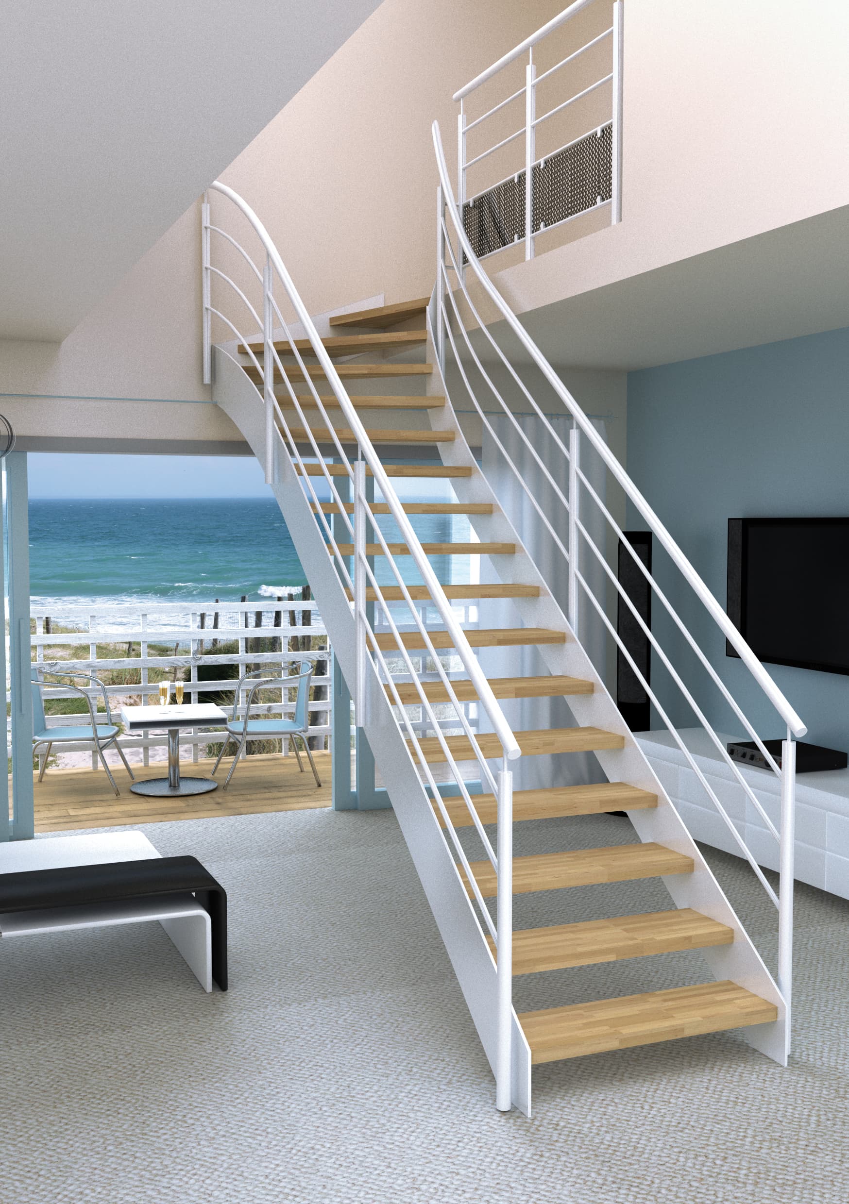 Aménagement escalier bois