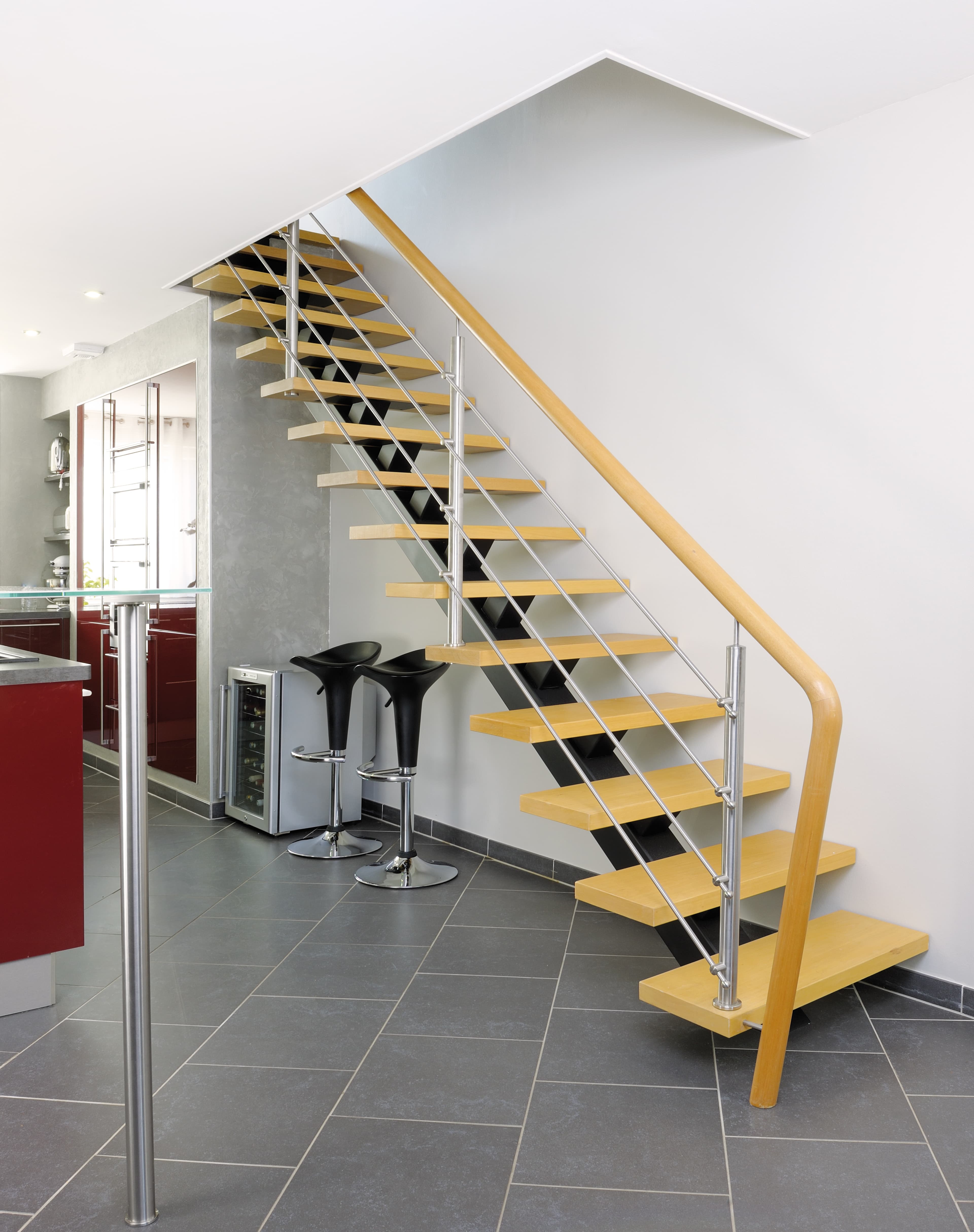 Aménagement escalier bois