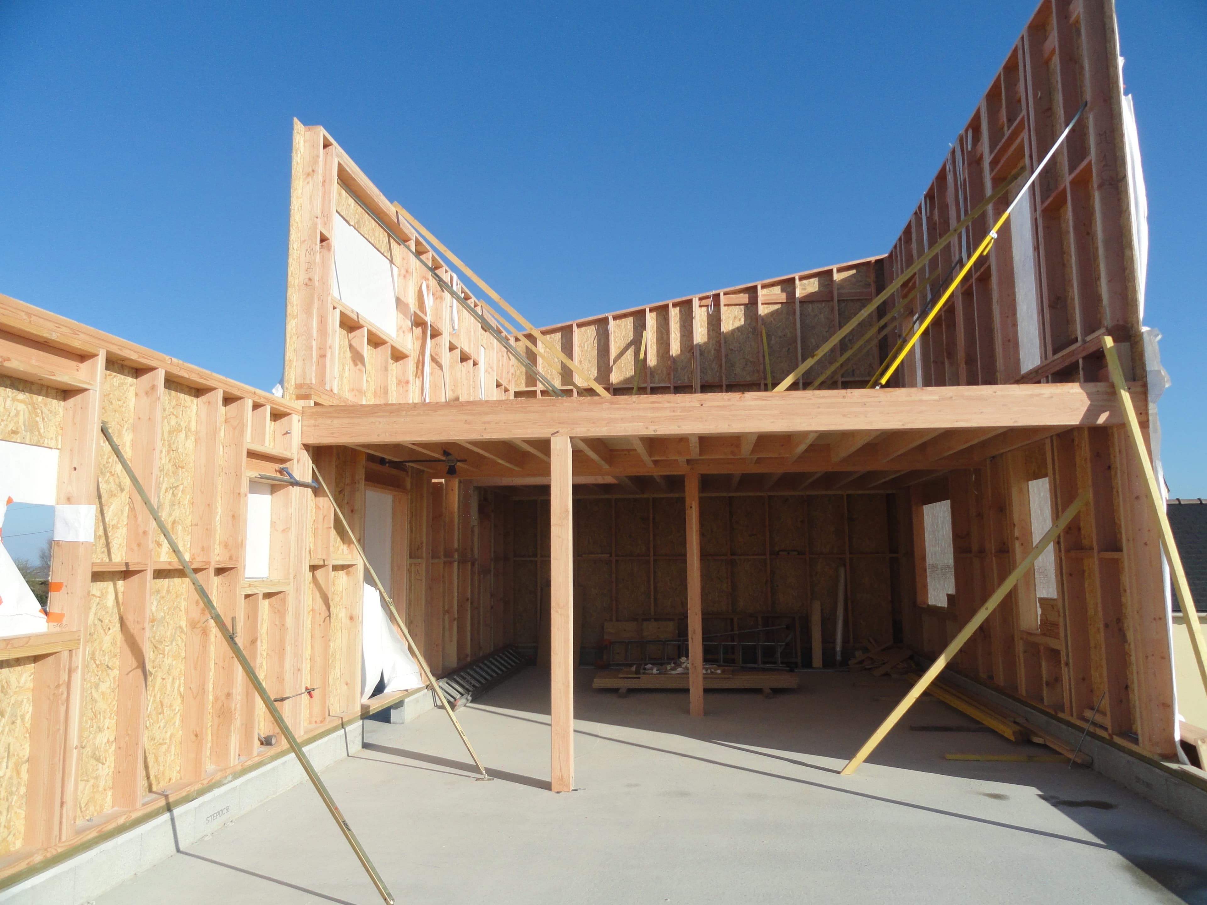 Construction de maison neuve ossature bois