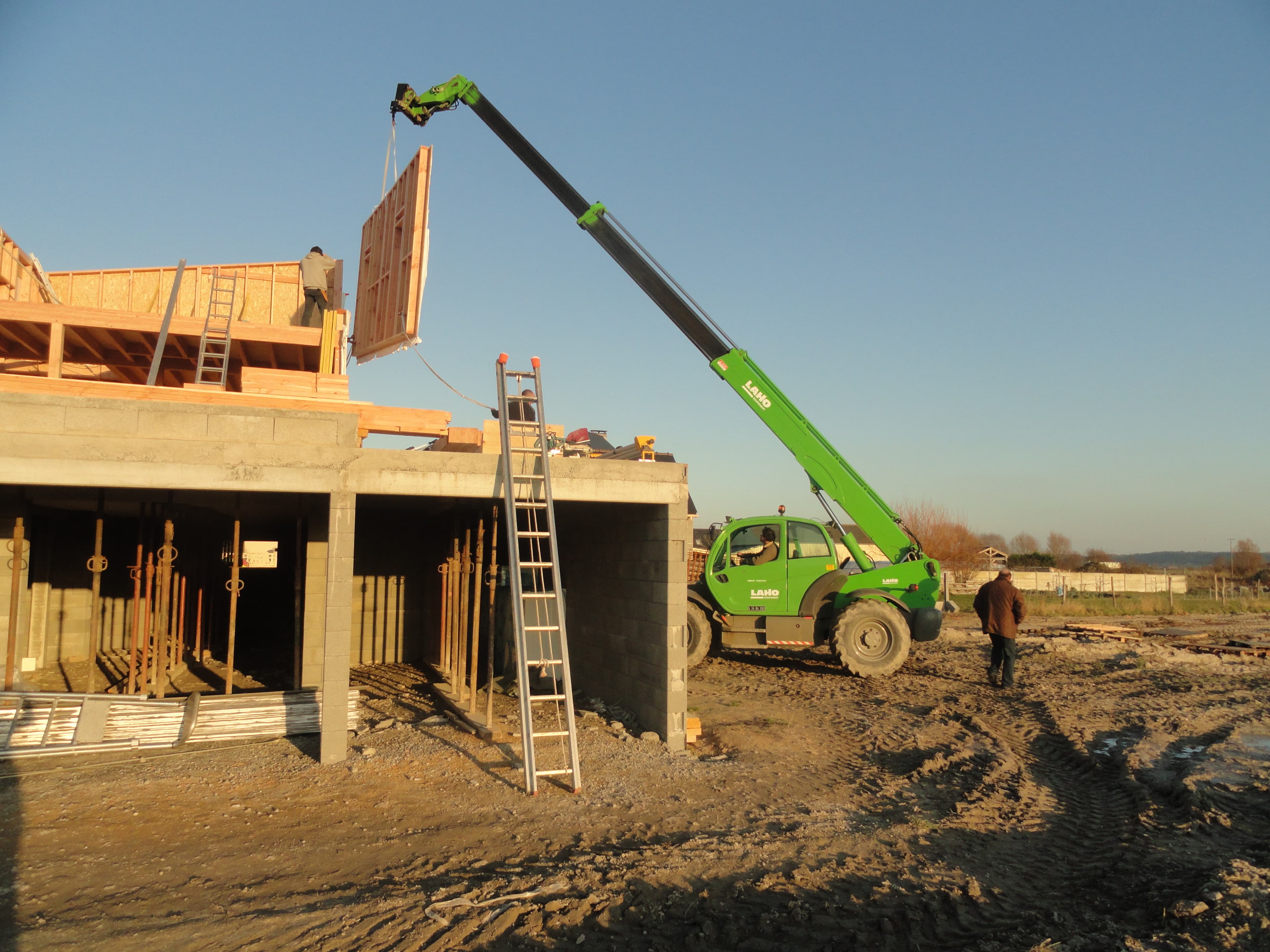 Construction de maison neuve ossature bois