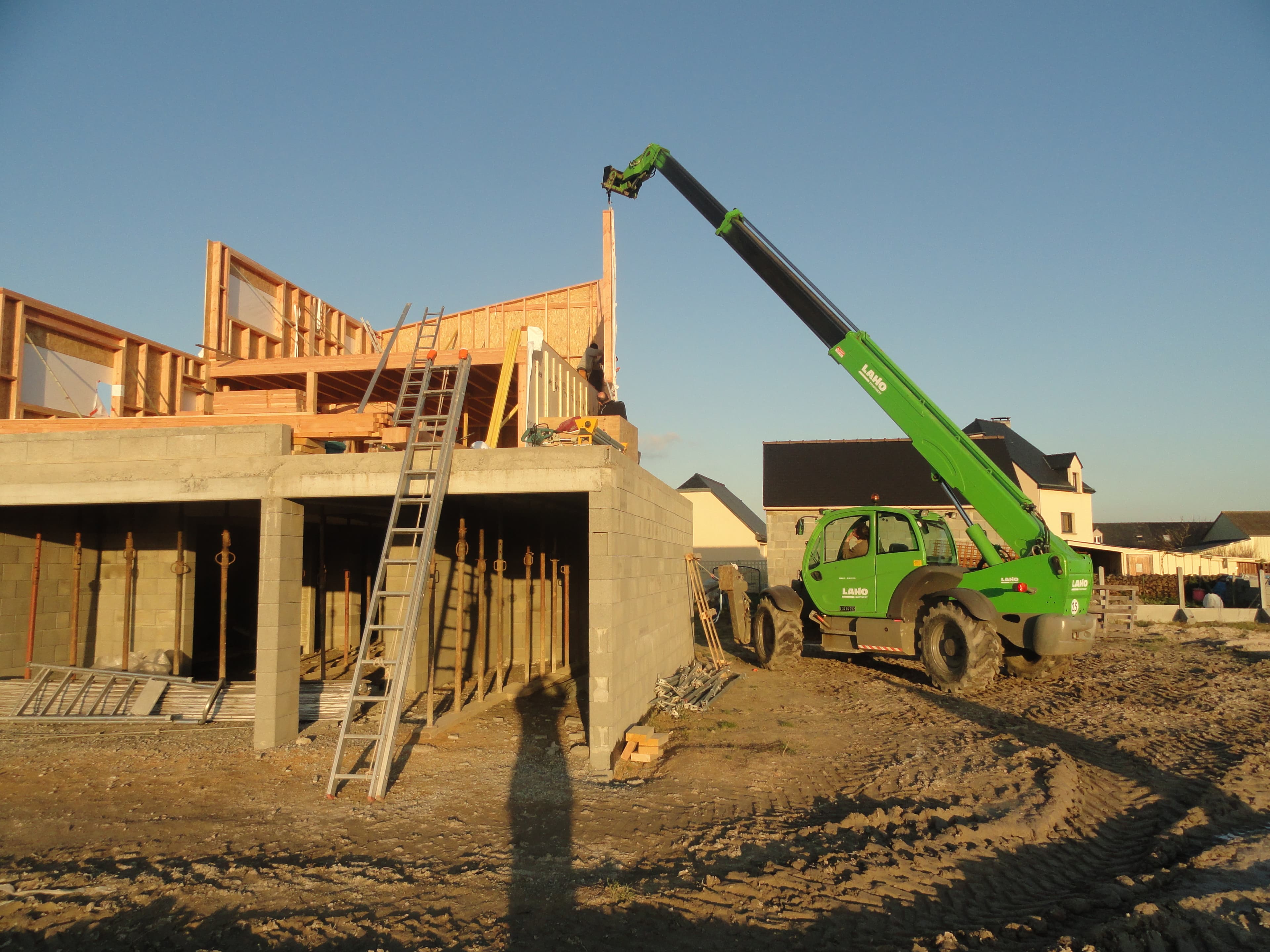 Construction de maison neuve ossature bois